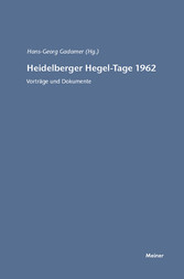 Heidelberger Hegel-Tage 1962