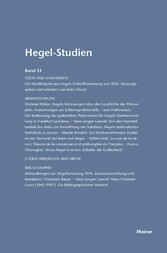 Hegel-Studien Band 33