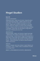 Hegel-Studien Band 20