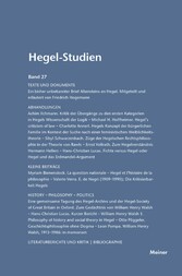 Hegel-Studien Band 27