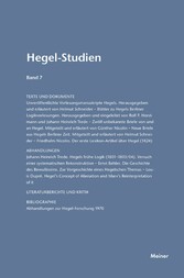 Hegel-Studien Band 7