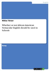 Whether or not African American Vernacular English should be used in Schools