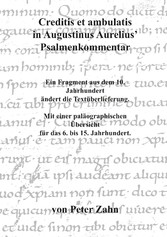 Creditis et ambulatis in Augustinus Aurelius&apos; Psalmenkommentar