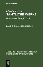 Biblische Dramen III