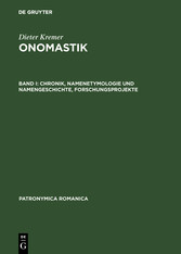 Chronik, Namenetymologie und Namengeschichte, Forschungsprojekte