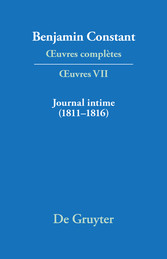 Journal intime (1811-1816). Carnet. Livres de dépenses