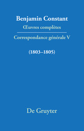 Correspondance 1803-1805