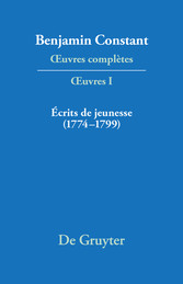 Écrits de jeunesse (1774-1799)