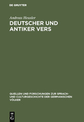 Deutscher und antiker Vers