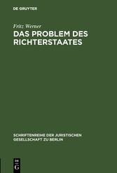 Das Problem des Richterstaates