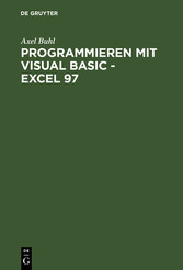 Programmieren mit Visual Basic - Excel 97