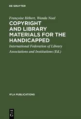 Copyright and library materials for the handicapped