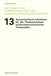 Automatisierte Verfahren für die Themenanalyse nachrichtenorientierter Textquellen