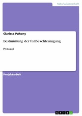 Bestimmung der Fallbeschleunigung