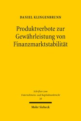 Produktverbote zur Gewährleistung von Finanzmarktstabilität