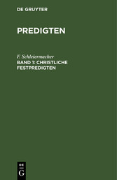 Christliche Festpredigten