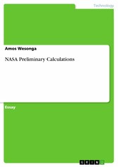 NASA Preliminary Calculations