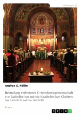 Bestrafung verbotener Gottesdienstgemeinschaft von katholischen mit nichtkatholischen Christen