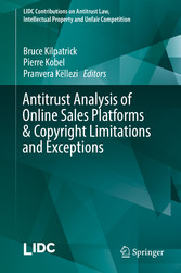 Antitrust Analysis of Online Sales Platforms & Copyright Limitations and Exceptions