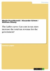 The Laffer curve. Can cuts in tax rates increase the total tax revenue for the government?