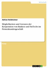 Möglichkeiten und Grenzen der Kooperation von Banken und FinTechs im Firmenkundengeschäft