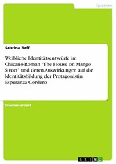 Weibliche Identitätsentwürfe im Chicano-Roman 'The House on Mango Street' und deren Auswirkungen auf die Identitätsbildung der Protagonistin Esperanza Cordero