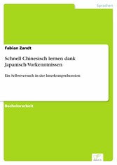 Schnell Chinesisch lernen dank Japanisch-Vorkenntnissen