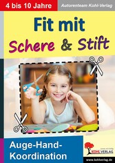 Fit mit Schere und Stift