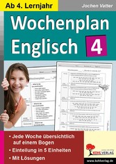 Wochenplan Englisch 4