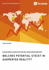 Welches Potential steckt in Augmented Reality? Einsatzmöglichkeiten für den Konsumentenmarkt