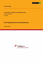 Die Problematik der Ersatzfreiheitsstrafe