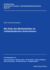 Die Rolle des Betriebsleiters im mittelständischen Unternehmen