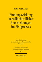 Bindungswirkung kartellbehördlicher Entscheidungen im Zivilprozess