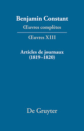 Articles de journaux (1819-1820)