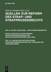 2. Lesung des Entwurfs einer Strafverfahrensordnung (mit Ausnahme des Vorverfahrens)