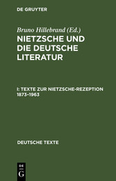 Texte zur Nietzsche-Rezeption 1873-1963