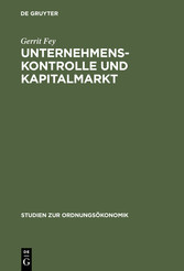 Unternehmenskontrolle und Kapitalmarkt