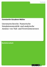 Literaturrecherche. Numerische Simulationsmodelle und analytische Ansätze von Nah- und Fernwärmenetzen