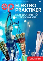 Sonderheft Rechtssicherheit für Elektrofachkräfte