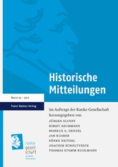 Historische Mitteilungen 29 (2017)