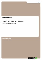 Das Wettbewerbsverbot des Handelsvertreters