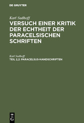 Paracelsus-Handschriften