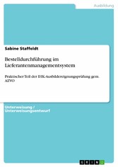 Bestelldurchführung im Lieferantenmanagementsystem