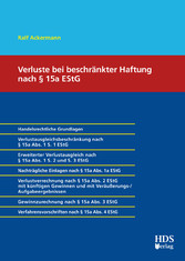 Verluste bei beschränkter Haftung nach § 15a EStG