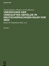 Verzeichnis der verkauften Gemälde im deutschsprachigen Raum vor 1800