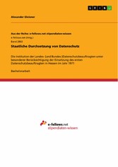 Staatliche Durchsetzung von Datenschutz