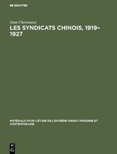 Les syndicats chinois, 1919-1927