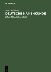 Deutsche Namenkunde