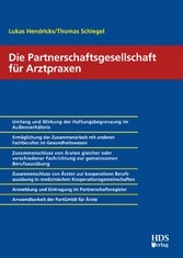 Die Partnerschaftsgesellschaft für Arztpraxen