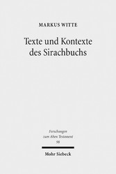 Texte und Kontexte des Sirachbuchs